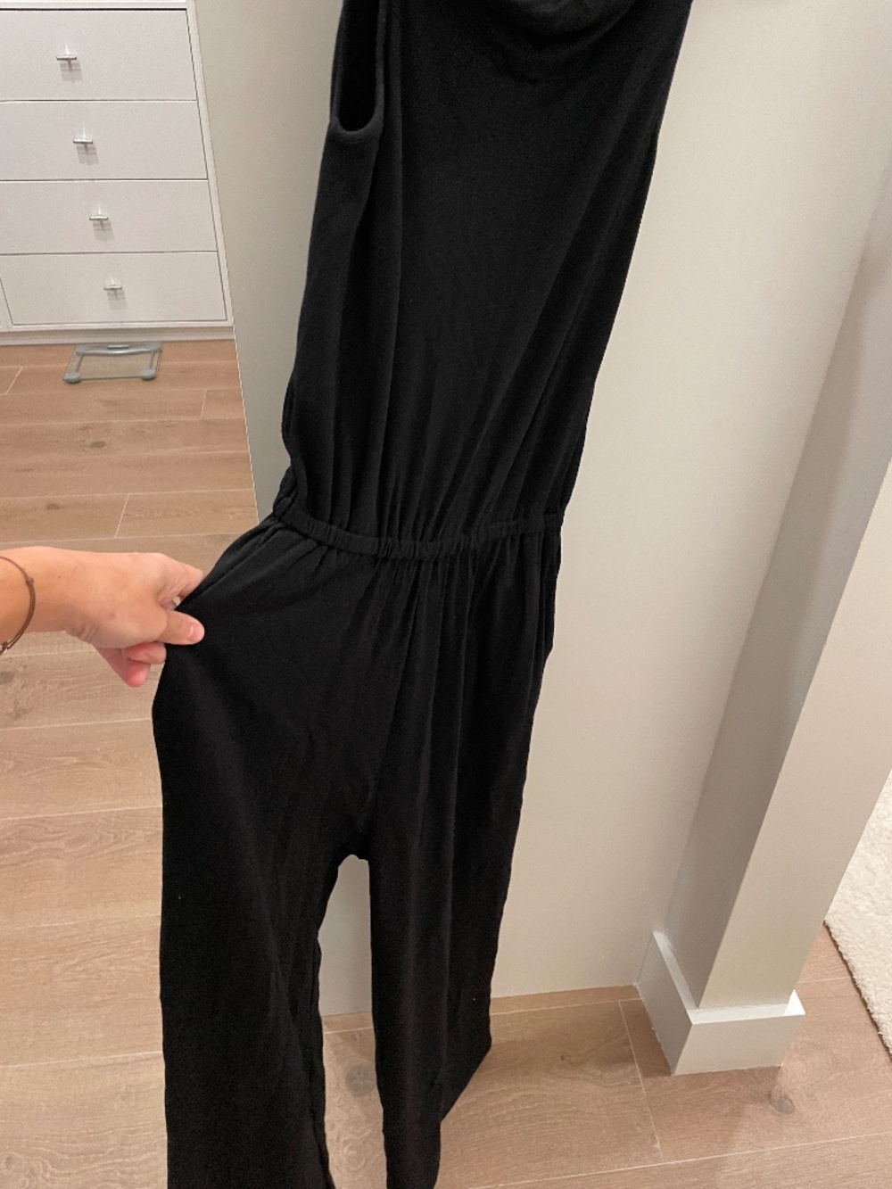 cupcakes & cashmere jersey off the shoulder jumpsuit